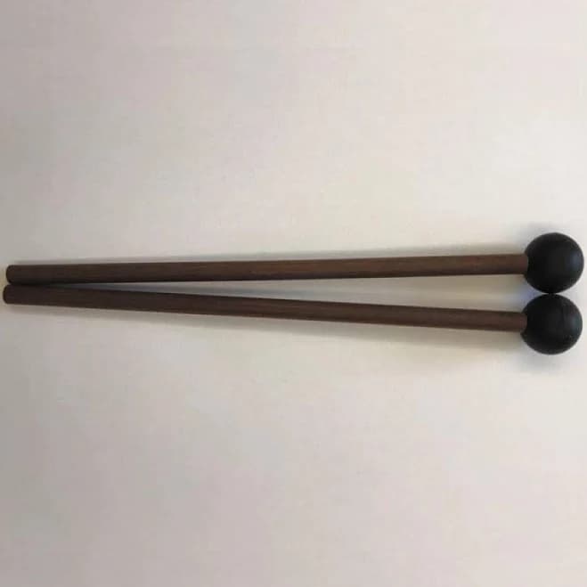 Steel Tongue Drum Mallets - Premium Solid Wood Drumsticks for 8-14 Inch Tongue Drums - Mahogany - Chicken-Wing Wood - Healing Sounds