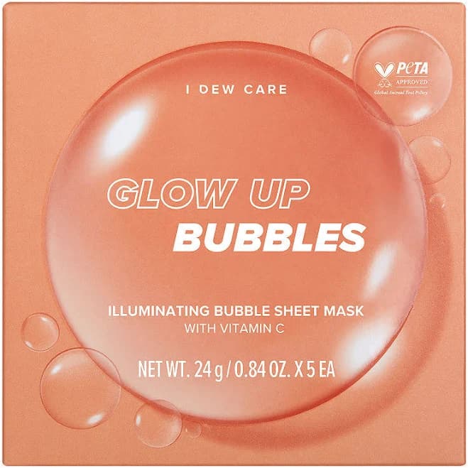 I Dew Care Glow Up Bubbles Illuminating Bubble Sheet Mask