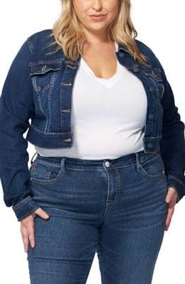Slink Jeans Women's Wilma Denim Crop Jacket