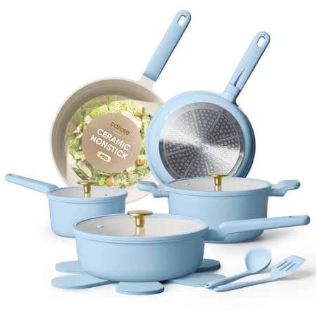 Carote 14-Piece Nonstick Pots and Pans Set