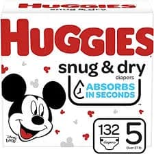Diapers Huggies Huge Pack S5 (132 Ct)
