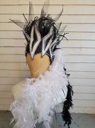 Vintage Showgirl Headpiece Vegas Carnival Circus Performer Headpiece Feather Boa Rhinestone Details - Etsy New Zealand