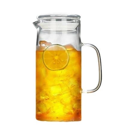 Clear Glass Water Bottle Alternative Capacity Glass Carafe with Lid Perfect for Handmade Drink Ice Wine and Daily Use