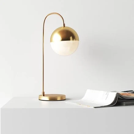 AllModern Gareth 20.5" Brass Desk Lamp Base