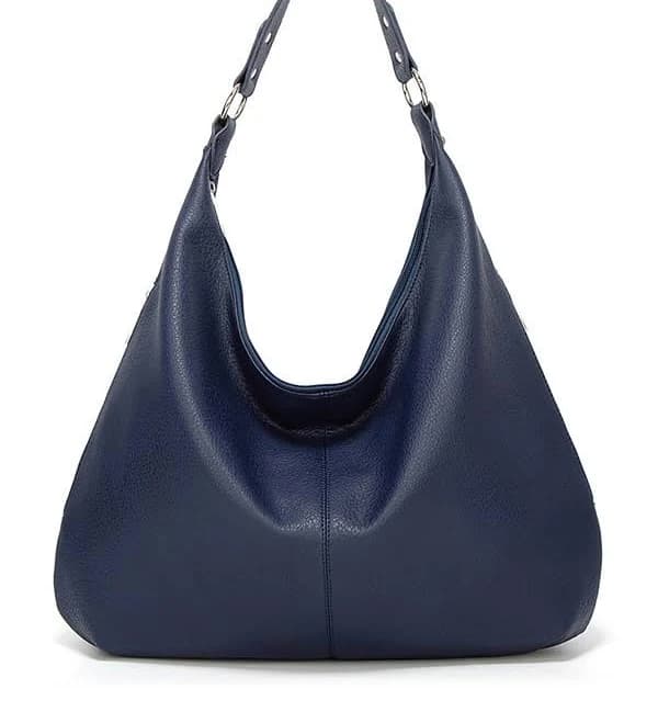 Women's Minimalist Soft PU Leather Hobo Shoulder Bag