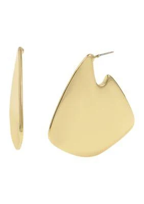 Steve Madden Women's Geometric Statement Hoop Earrings