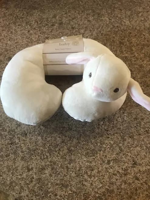 Kelly Baby Cream Bunny Baby Neck Pillow