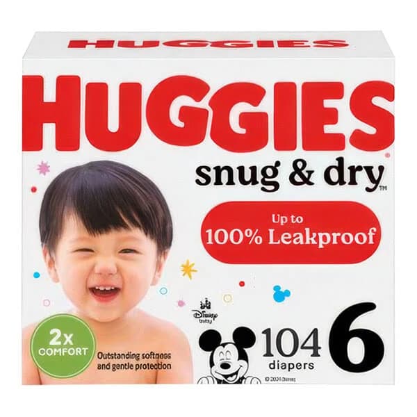 Huggies Snug & Dry Baby Diapers Size 6