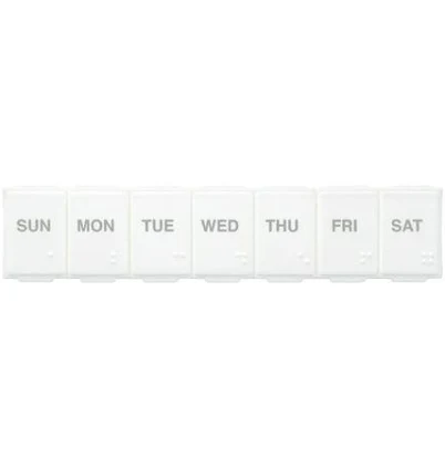 EZY DOSE Weekly Rounded Base Pill Organizer