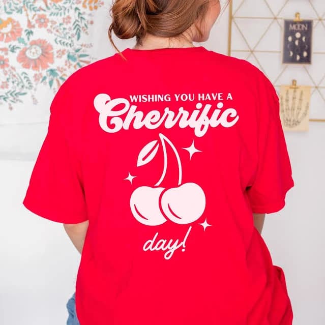Retro Cherry Groovy T-Shirt