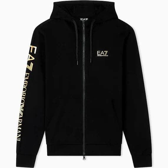 Man Ea7 Logo-detail zip-up Hoodie