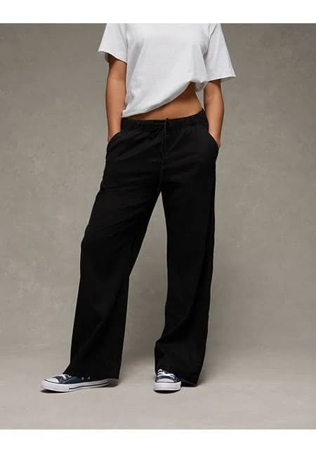 AE Women's Mid-Rise Wide-Leg Pull-On Pants