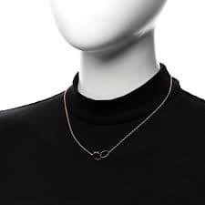 Cartier 18K Pink Gold Interlocking LOVE Necklace 1740415 – FASHIONPHILE