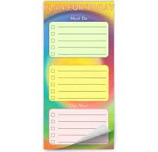 Adhd Planner | Adhd Magnetic Notepad | Simple Adhd Plan For The Day