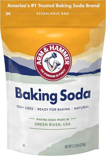Arm & Hammer Baking Soda, Pure & Natural, 2.7 Lb Bag – Made In Usa,