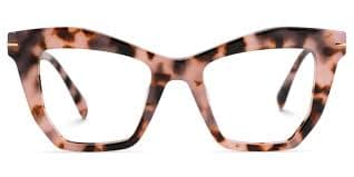 Sheldon - Geometric Tortoise Eyeglasses | Vooglam