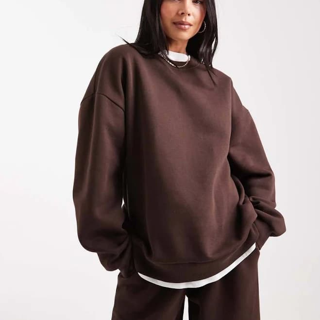 ASOS Design Ultimate Oversized Brushback Sweatshirt