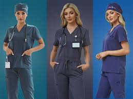 Amazon.com: BuyiRen Women's V-Neck Scrubs Set With Cap, Stretchy Top and Jogger Pants, 11 Pockets Nursing Uniform Royal Blue US 8-10: Clothing, Shoes & Jewelry