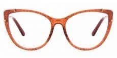 Tawny Cat Eye Blue Light Blocking Glasses - Orange