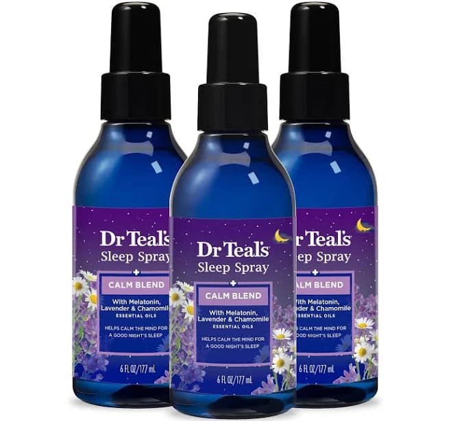 Dr Teal's Sleep Spray Melatonin & Essential Oil Blend 6 fl oz (Pack of 3)