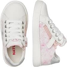 Amazon.com | Naturino Girls Pinn Zip (Toddler/Little Kid) Sneaker, White/Pink/Silver, 10 | Sneakers