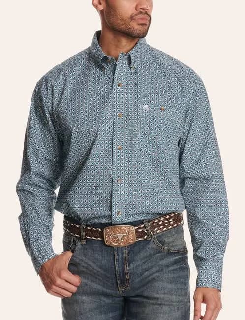 Western Classic Men's Geo Print Western Shirt