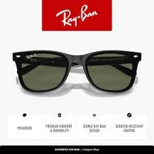 Amazon.com: Ray-Ban RB4420 Sunglasses, Black/Dark Green Polarized, 65 mm : Clothing, Shoes & Jewelry