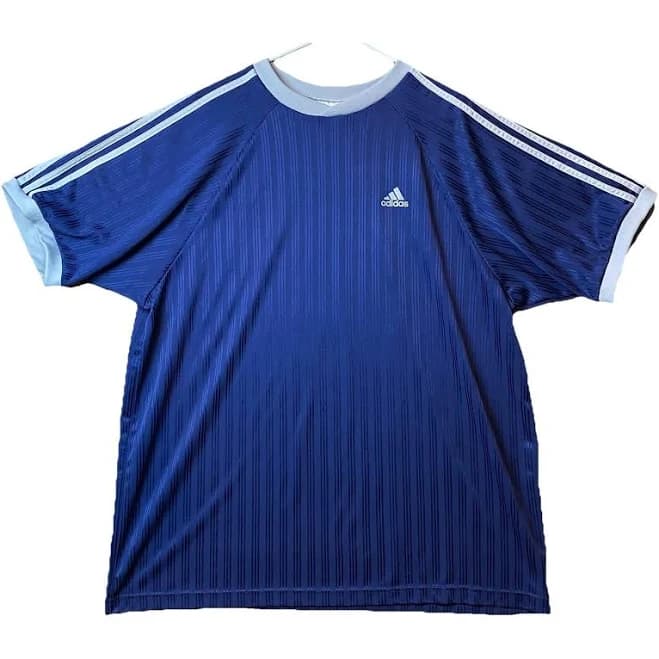 Adidas Shirts | Vintage Adidas Soccer Jersey Men’s Navy Xxl Made In Usa | Color: Blue/White | Size: Xxl | Wlys_Collection's Closet