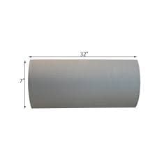 Moderne Bathroom Fixtures Decor: Vanity Light Cover Conversion Kit, 32"W White Textured Fabric Shade for Indoor Wall - Walmart.com