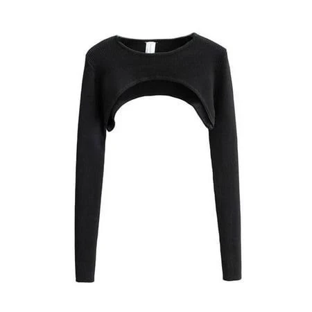 Women's Super Cropped Ribbed Sweater