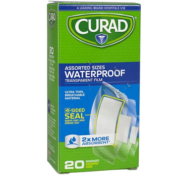 curad Assorted Waterproof Transparent Bandages