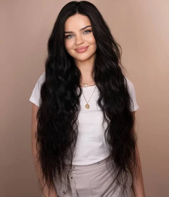 32" Lace Front Human Wig