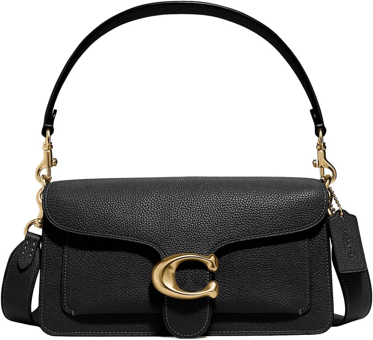Coach Tabby Shoulder Bag 26 | Leather | Brass/black