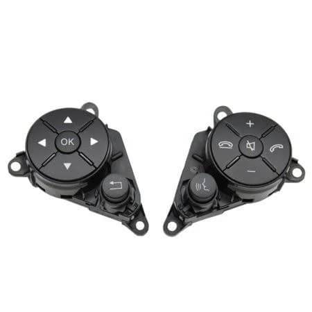 Car Steering Wheel Switch Control Button with Circuit Board Assembly For Mercedes Benz C GLK E Class W204 X204 W212 W207, Black