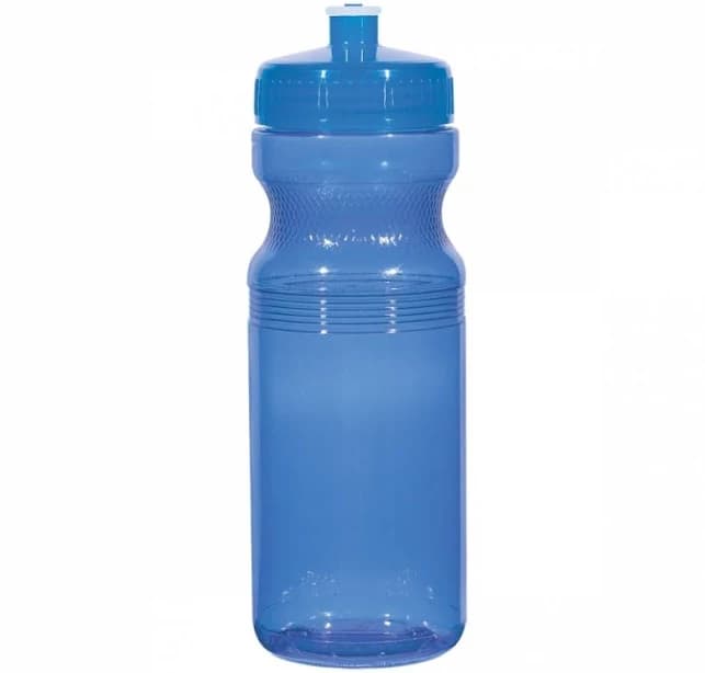 Promo Products 5899 Blank - 100 Pack - 24 Oz. Poly-Clear Fitness Bottle TRANSLUCENT BLUE ONE SIZE