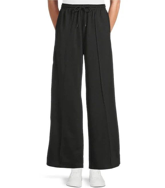 Sugarlips Women's Shimmer Stripe Wide Leg Track Pants