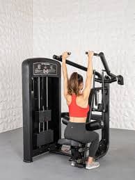 Elite Selectorized Lat Pulldown - Commercial Adjustable Seated Pin Sel – TGrip Fitness