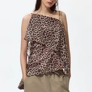 H&M Ladies Asymmetric Mesh Top