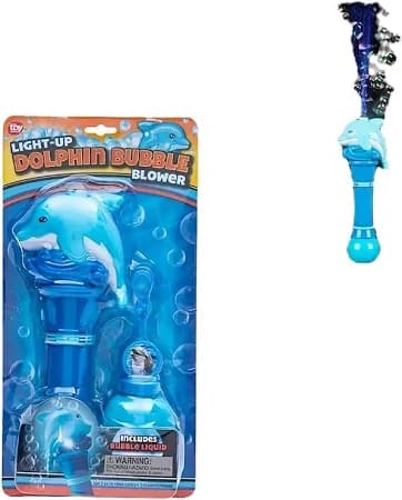 11.5" Dolphin Light-up Dolphin Bubble Blower