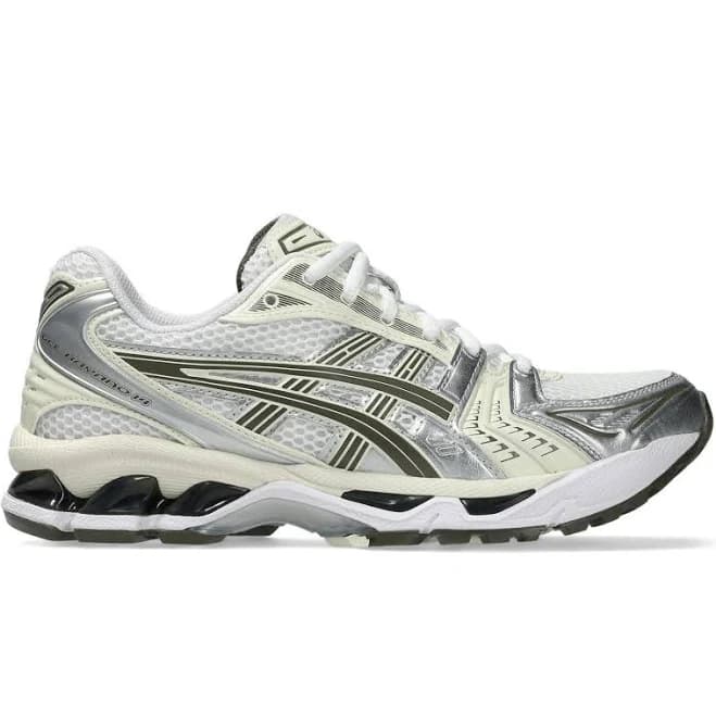 Asics Men's Gel-Kayano 14 Sneaker in White/Ivory, Size 8.5