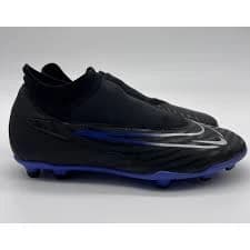 Nike Phantom GX Club DF FG Soccer Cleats Mens Sz 7 Black Royal Blue DD9482-040
