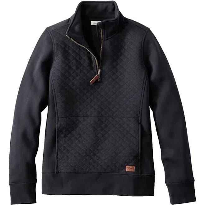L.L.Bean Women's Quilted Quarter-Zip Pullover