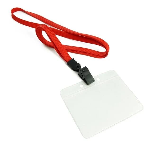 3/8 inch Transparent Horizontal Lanyard