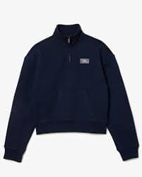 Women's High-Neck Zipped Fleece Sweatshirt - Sweaters & Sweatshirts - New In 2026 | Lacoste