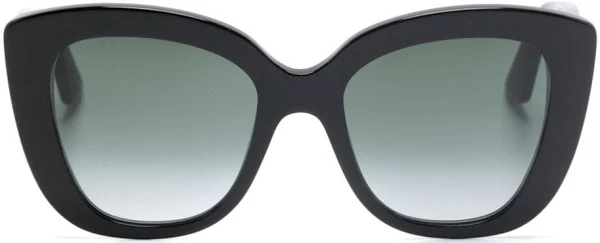 Gucci Interlocking G Oversized Women Sunglasses - Black