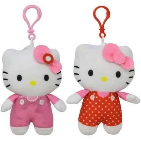 Hello Kitty Plush Zipper Pulls (Set of 2)
