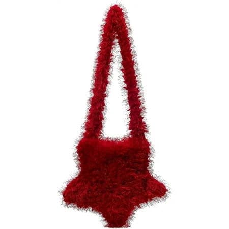 Women's Fuzzy Furry Crossbody Tote Bag