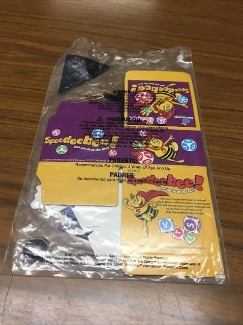 Chick-fil-A Kids Meal Blue Orange Game Speedeebee