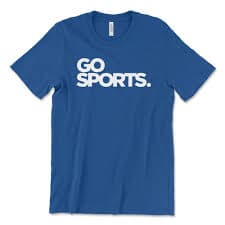 GO SPORTS. Bella Unisex T-Shirt and Crops for Sports Fans – Smack Apparel
