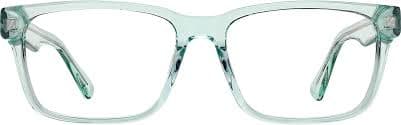 Green Rectangle Magnetic Snap-On Set #4462924 | Zenni Optical